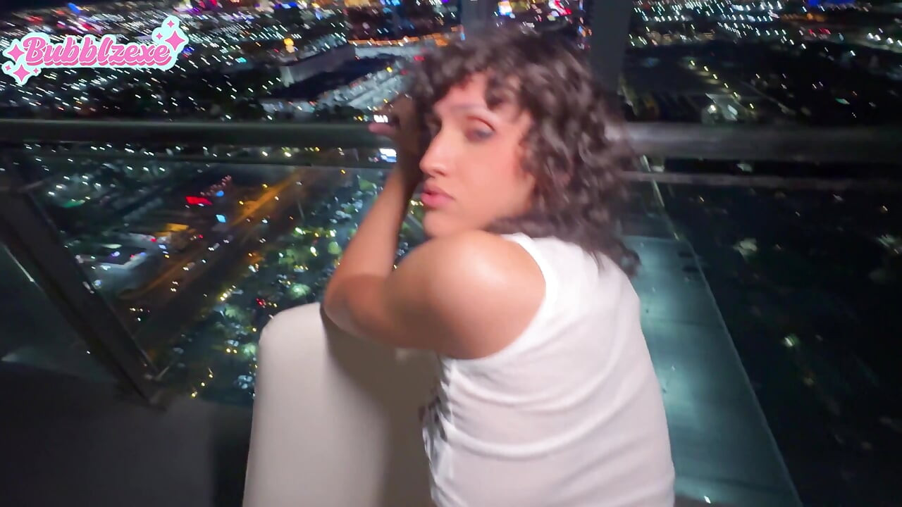 2 Trans Sluts Balcony Fuck