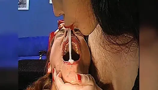 Ggg - Busty Brunette Gets a Mouthful of Cum in Wild Group Action!