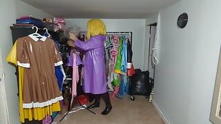 Kigurumi Cosplay - capa de chuva de pvc e jogo do vestido