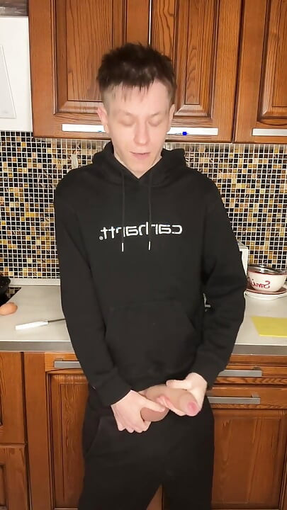 Horny Twink's Big Dick Jerk Session