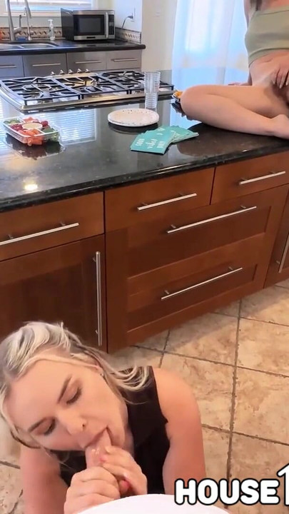 Emotional moment from "HouseHumpers My Wife Walks In On The Agent Sucking My Dick And Joins"