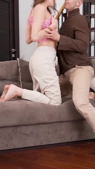 Brunette Teen Says You Didn’t Have to Bring Me Flowers Before Doggy at ClubSweethearts | Clip 1