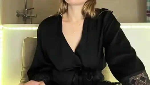 Bouncing big natural boobs