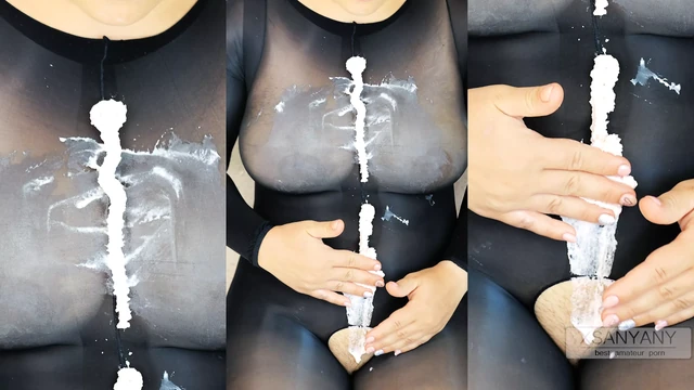 I play with whipped cream for you in nylon bodystocking and then I shower) XSanyANy