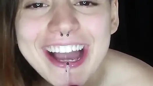 Gag on a Dildo and Then Masturbate