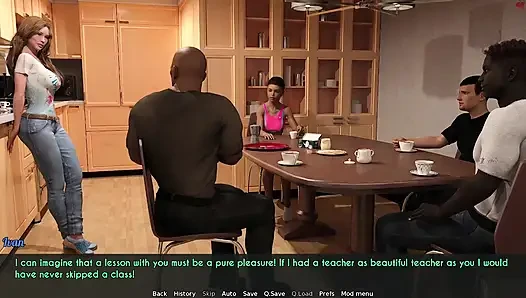 Awam - a Wife and a Stepmother - Sophia Invites Three Movers Into Her House While Half Naked - Part 2