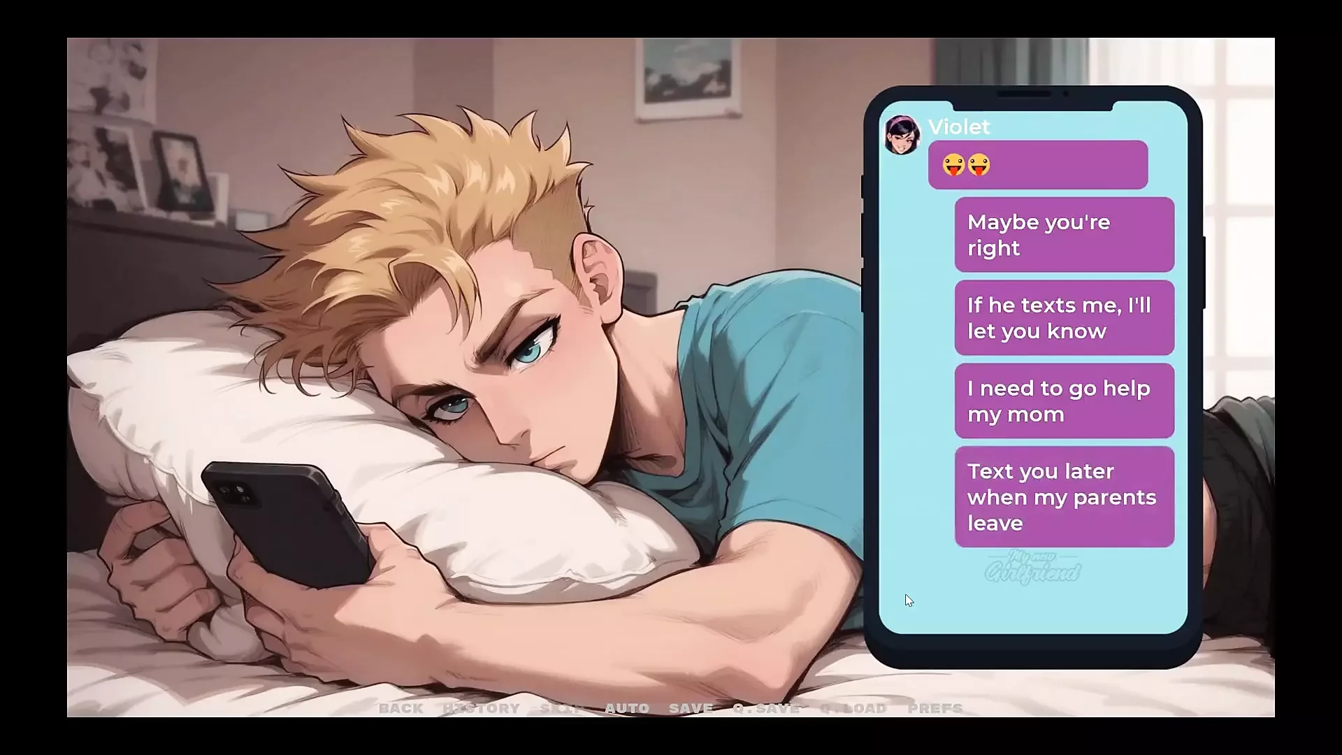 Minha nova namorada tabu hentai jogo ep.12 Duas meia-irmãs provocando ele!