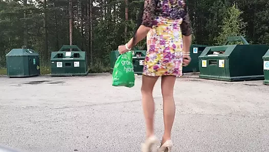 dışarıda crossdresser