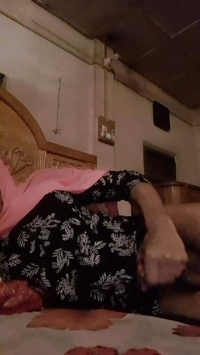 Asian hot Hijabi Shemale masterbation for her