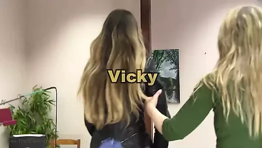 Vicky5 Spanking Machine - Bare Back and Breast Whipping