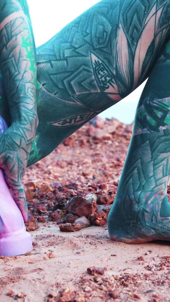 I Masturbating Outside Near My Anus with a Dildo | Clip 3