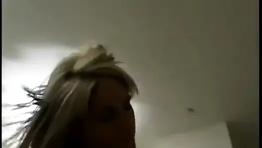 Slutty look girl likes to please her man with a blowjob