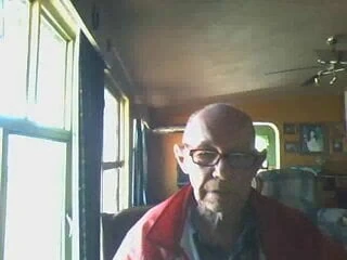 Old hot grandpa showing cock