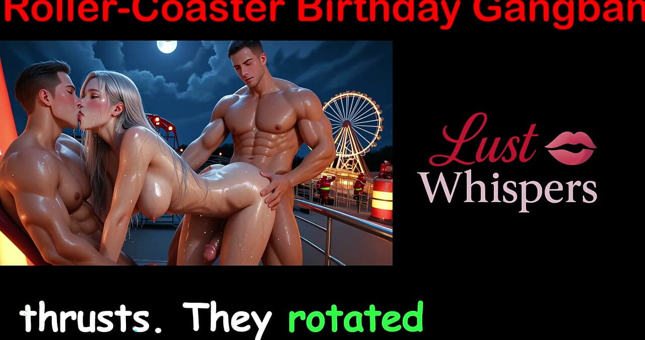 Gangbang de cumpleaños de montaña rusa - historia de sexo en inglés