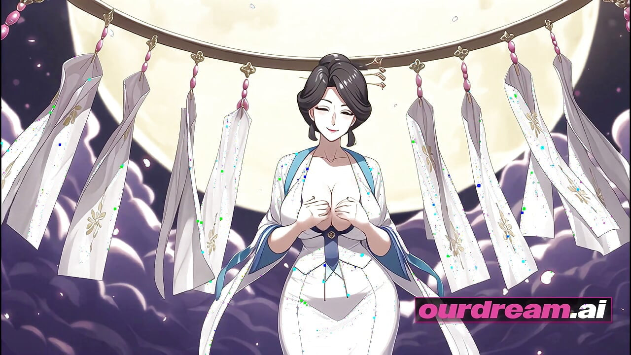 ourdream - Deusa Anime Celestial na Seda Acima das Nuvens, Final com Creampie em POV