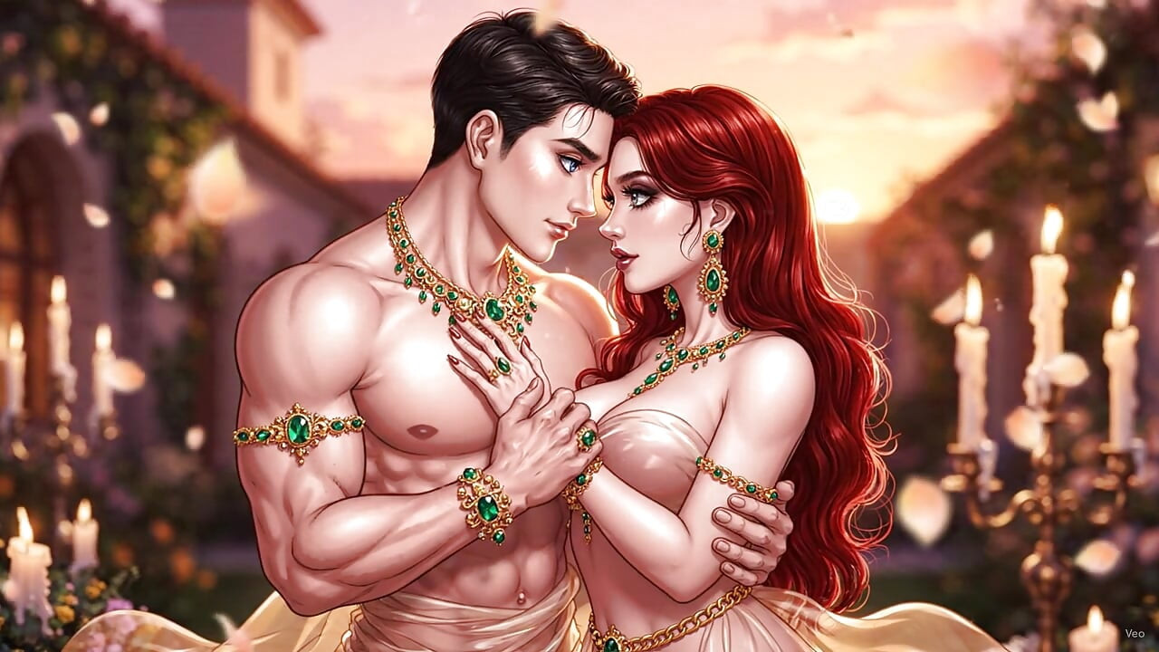 Hot chemistry of desi indian couple in the bedroom – Sexy girl with gold jewelry and muscular guy in full passion