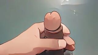 Masturbándose en la habitación 3d video animado