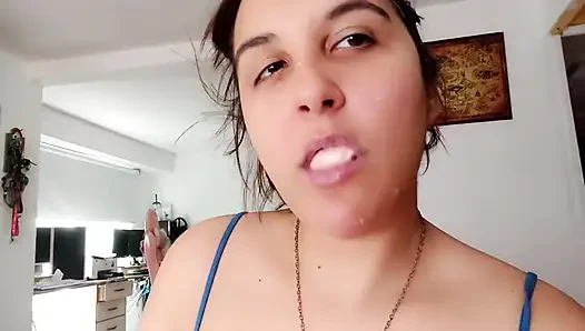 Doing Huge and Messy Bubblegum Bubbles - Bunny Looner