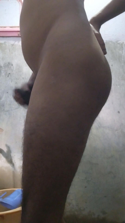 Thrilling moment from "Teen Indian boy with phimosis cock jerking and cumming in the bathroom"