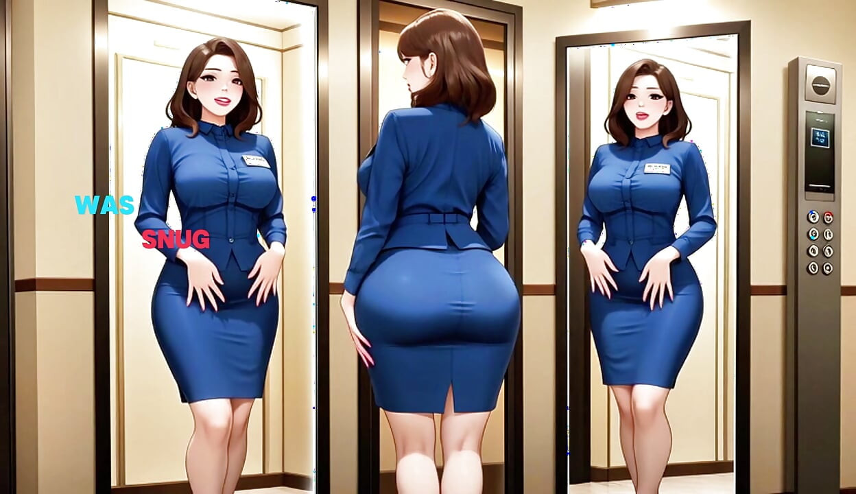 电梯里的幻想 - 兴奋的电梯操作员与客人做爱 （Ia Hentai）
