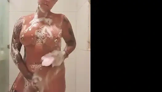 Solo fun in the shower