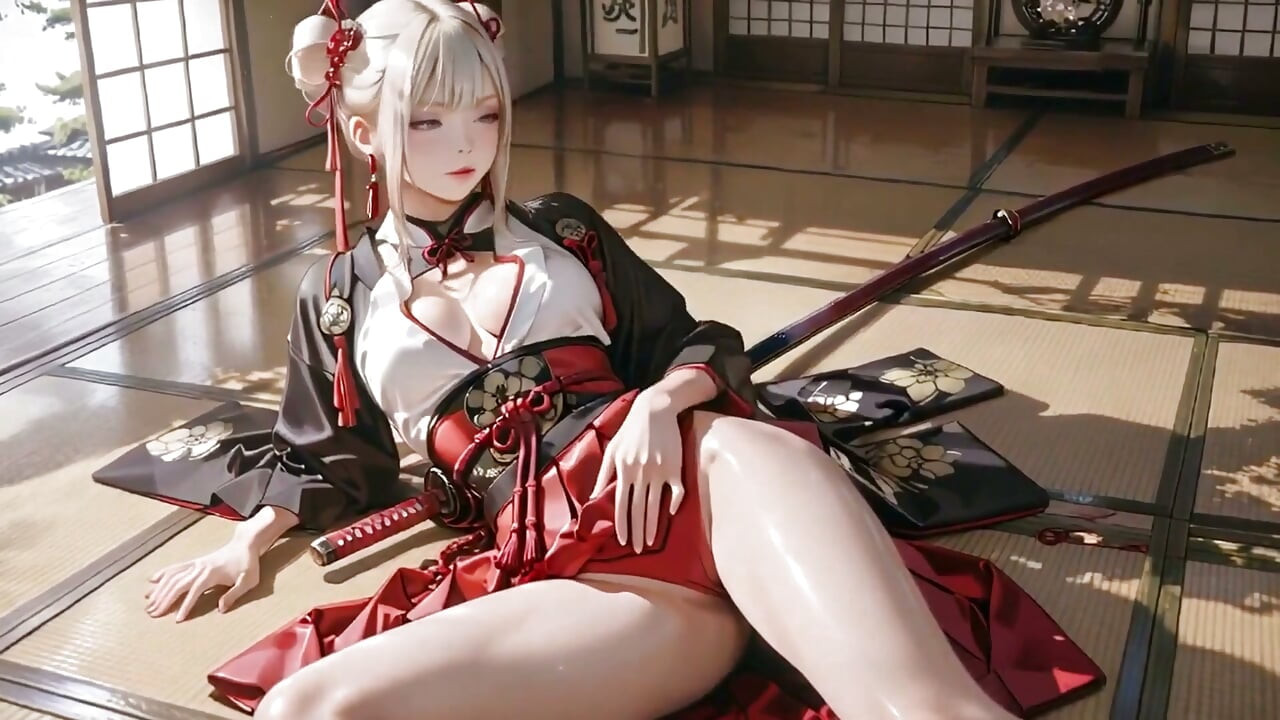 Red & White Kimono Warrior!