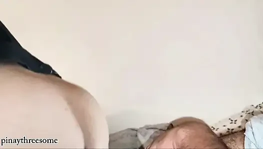 Asian cheating wife Husband filming the wife how damn she good in the blowjob and riding