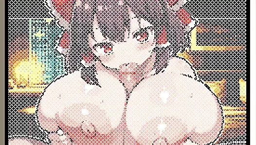 Hentai Game – Touhou Reimu Pixel Hentai Sex Animation