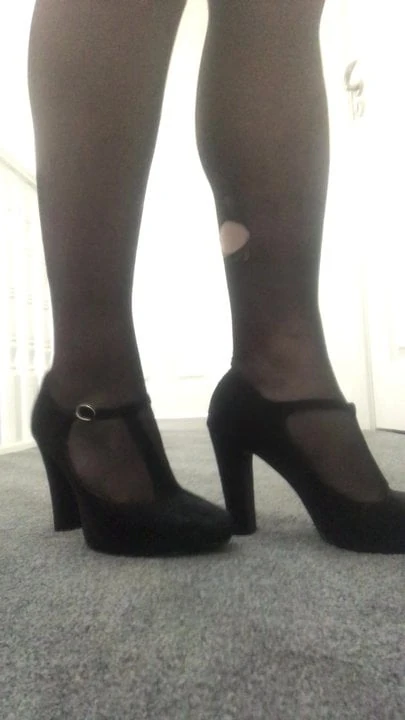 In heels