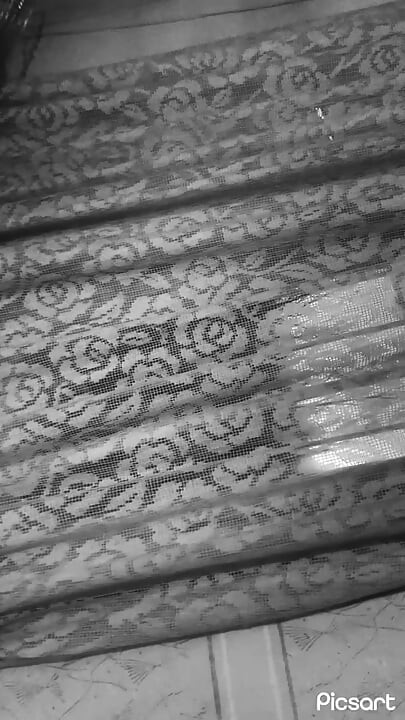 Teen in fishnet socks