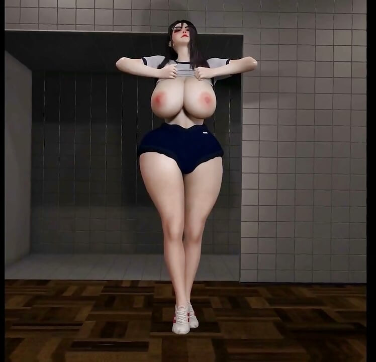3D τεράστια βυζιά College Slut εξαπάτηση με μεγάλο παλιό κόκορα