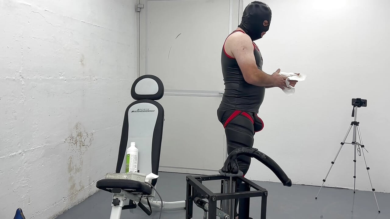 Gimp в маске 48 см, мистер Ed, анальная машина для траха дилдо, огромный 8,9 см, батплаг и попытка после