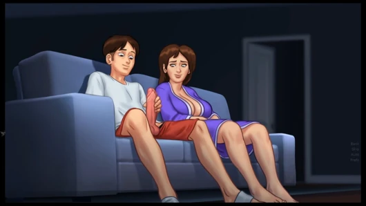 Summertime Saga Part 25 By DarkCookie - MILF Stepmom Helps Pervert Masturbate, MILF Pussy Fingering