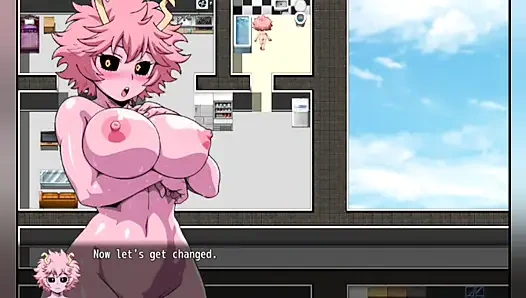 The pink ass slut shows off her huge tits and slutty bodies Mina - hentai gameplays