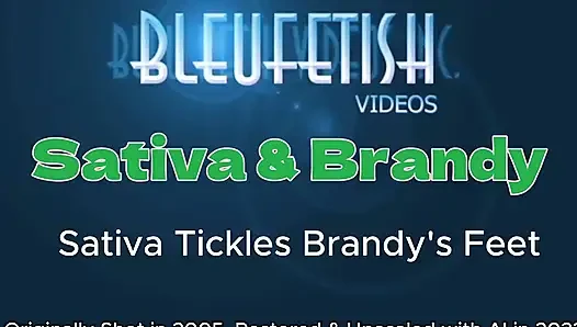 Sativa Brandys'in ayaklarını gıdıklıyor - Sativa Love'ın brandys ayakları çok, sevimli küçük ayaklarını ısırıyor ve gıdıklıyor!