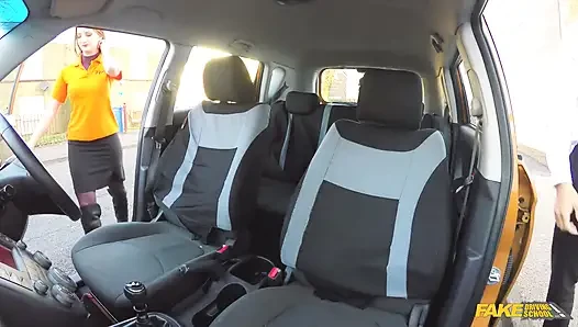 Fake Driving School - Kinky Students' Secret: Blowjobs and Creampies for Top Grades