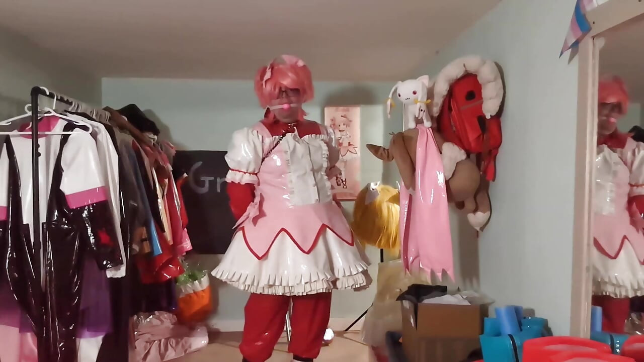 पीवीसी सूट जादुई लड़की madoka स्तरित और बाध्य