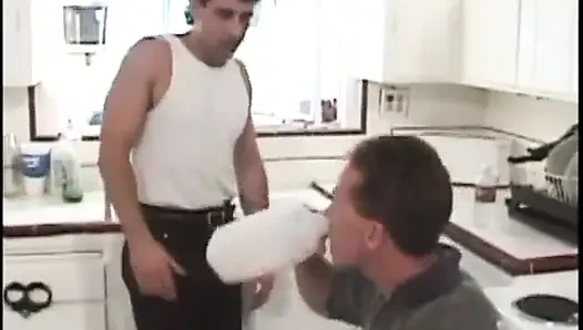 Big black woman takes takes three dicks at the same time