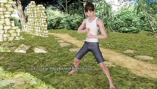 Einmal im leben mit schönem mädchen im teich bad nehmen