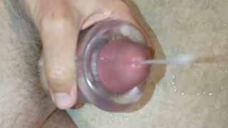 Fucking a toy in slow motion. So much cum!