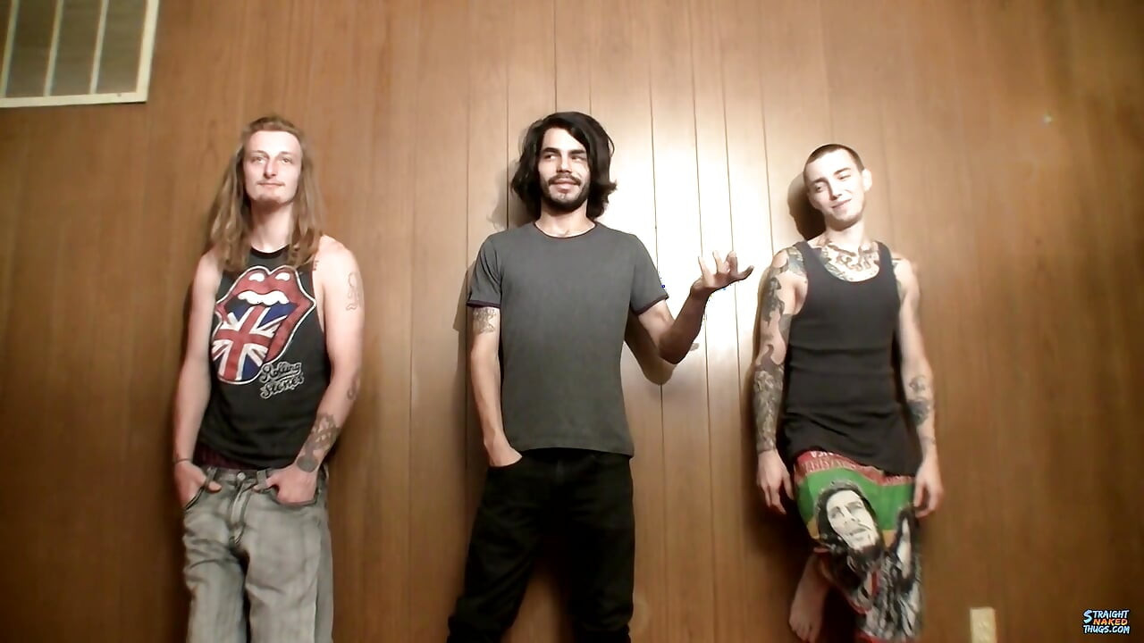 3 Horny Straight Guys Jerking off