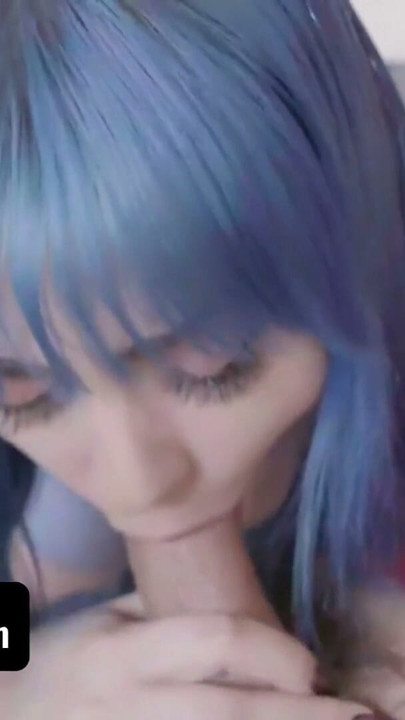 Passionate Blue Haired Teen Slut Seduces And Fucks Her Step Brother While Studying - Family Strokes | Clip 1