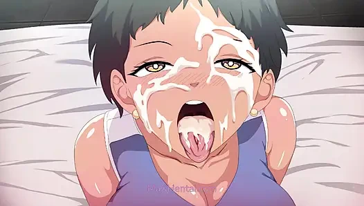 Cewek nakal kulit hitam ini lagi asik olahraga sampai matanya merem melek (kartun seks)