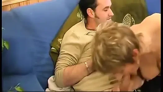 Busty Mature Slut Hard Gangbanged by Papy Voyeur and His Friends
