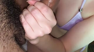 Horny stepdaughter asks me to finish in her mouth this weekend