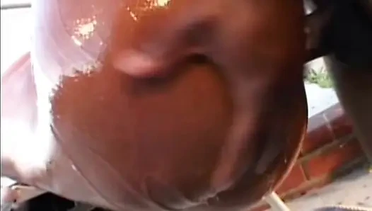 Oiled French Ebony Got Banged by BBC Outdoor