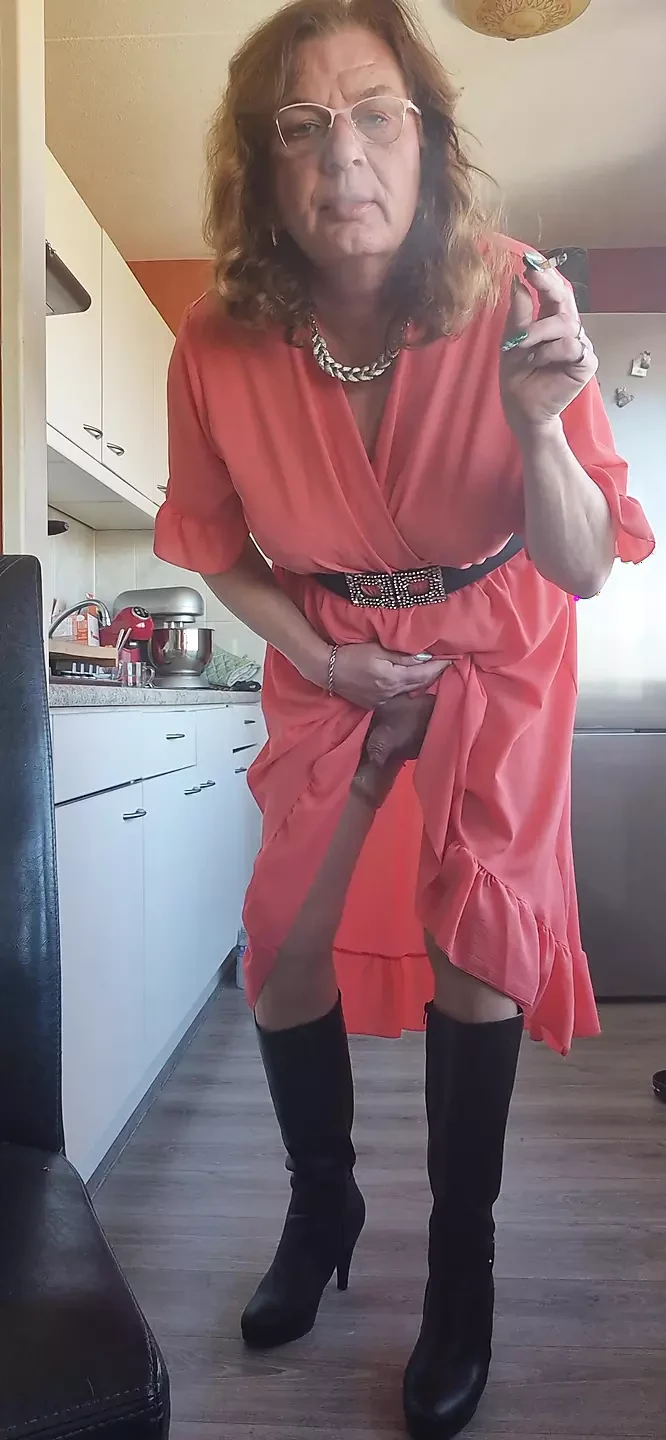 Playing with myself while enjoying a cigarette