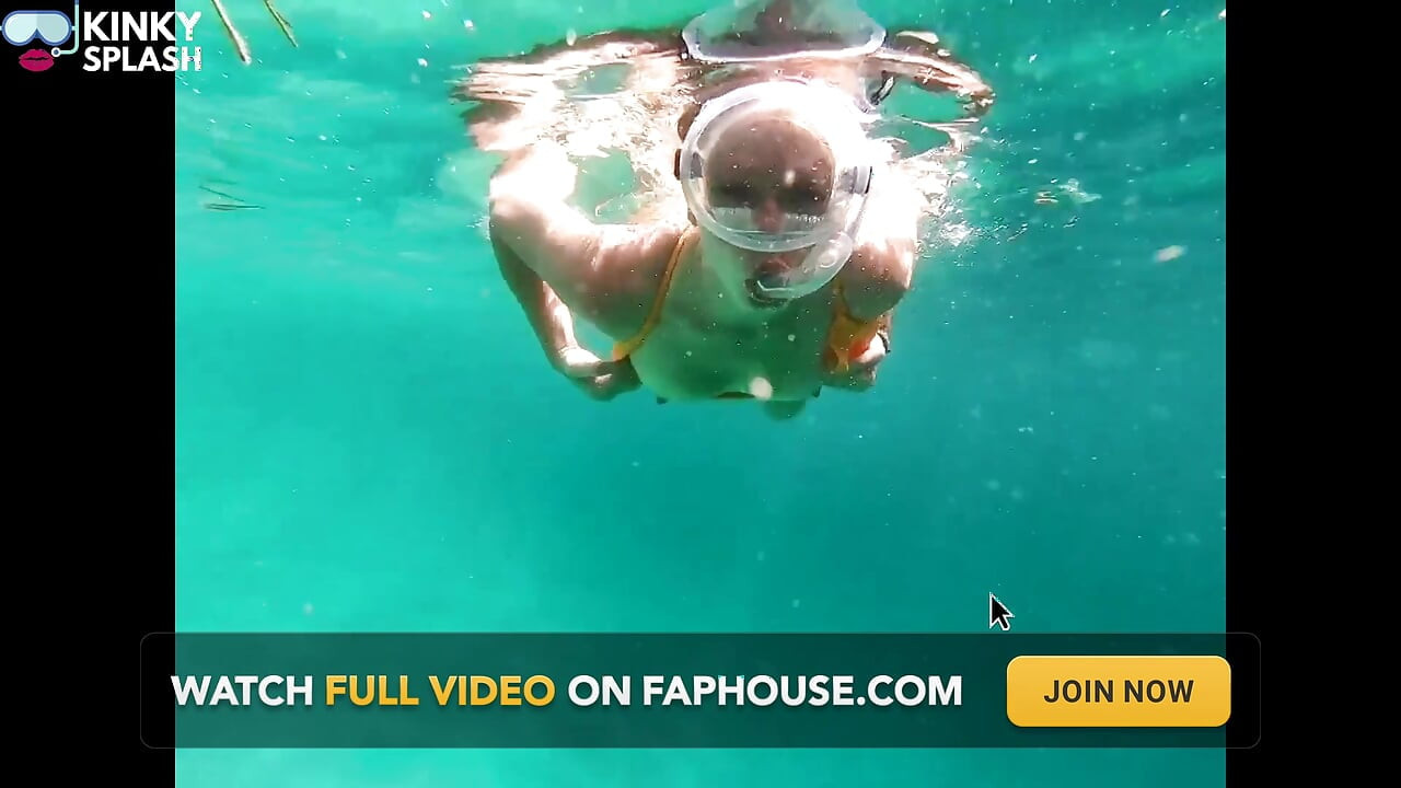 Snorkel Slut in Paradise - Underwater Flash & Naughty Tease