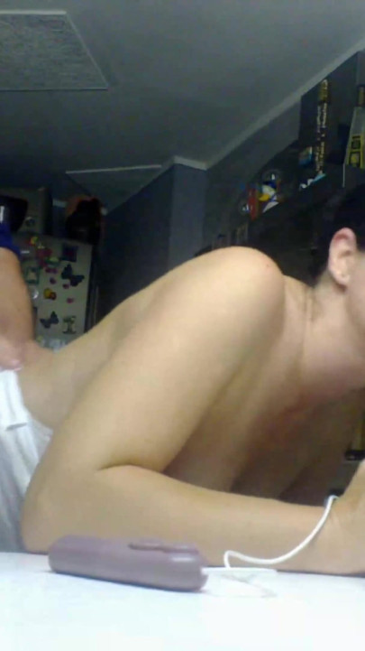 Hot MILF Rough Fucked While Sucking Dildo and Licking My Saliva