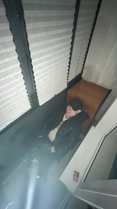 Leather Biker Piss on Leather Scally Chav Guy